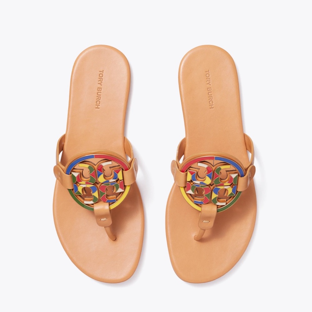 💯% AUTHENTIC TORY BURCH ENAMEL MILLER SOFT SANDAL